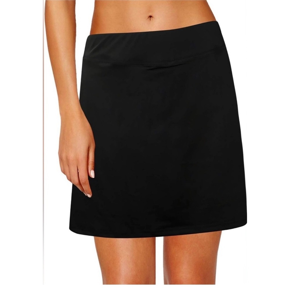 Oyamiki Womens Black Athletic Skort XL Active Tennis Golf  Built-in Shorts‎ NWOT